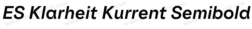 ES Klarheit Kurrent Semibold TRIAL字体转换